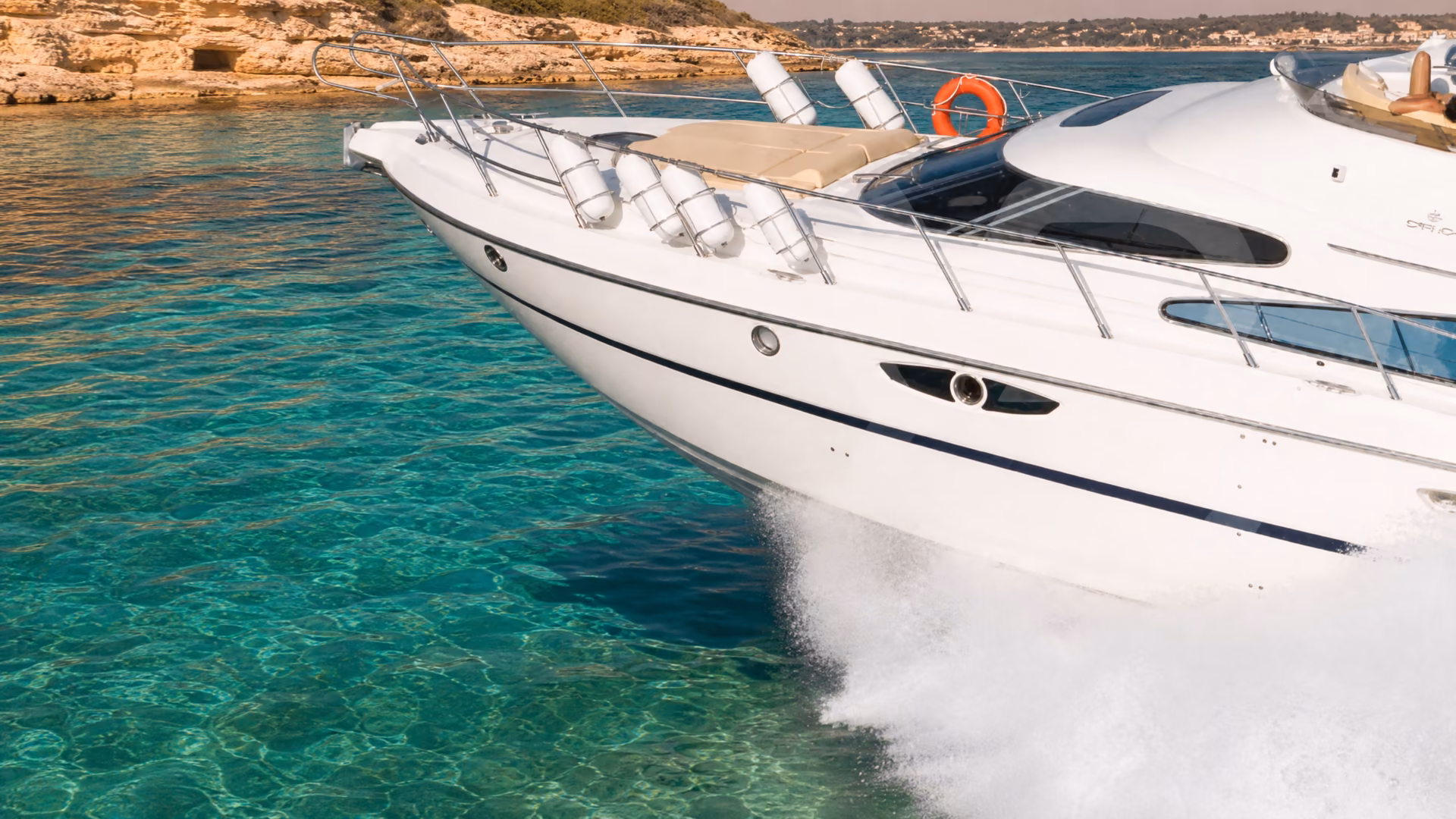 Cranchi Atlantique 50 underway on the Ionian sea